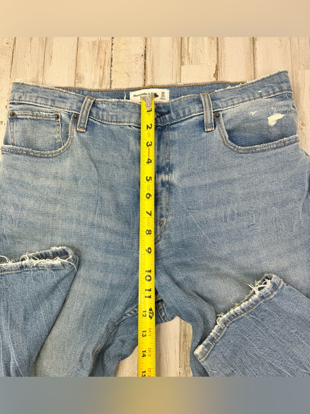 Abercrombie & Fitch Jeans 30/10S (34x25) The Skinny High Rise Blue - Picture 7 of 11